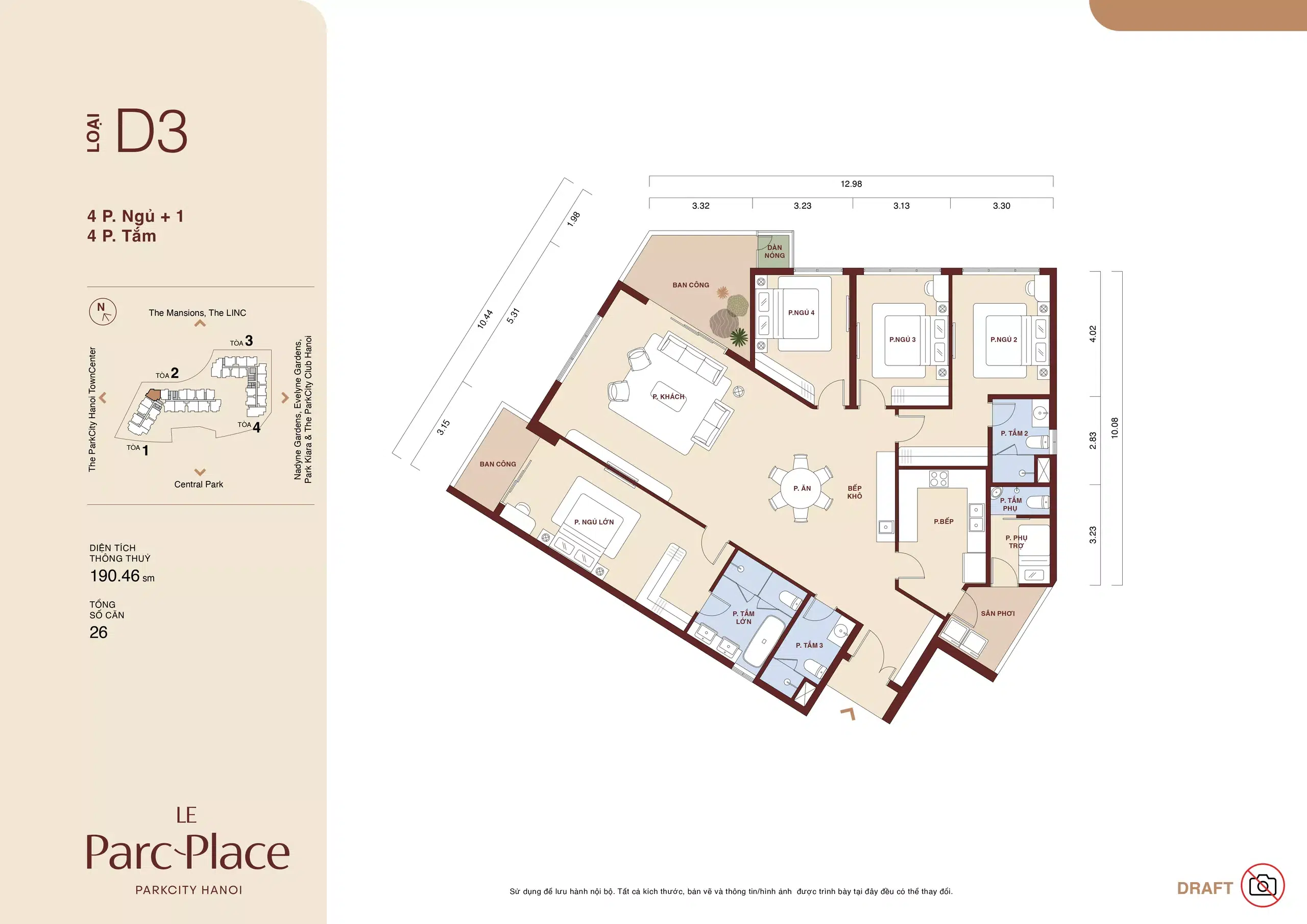 mat-bang-thiet-ke-4PN1-D3-Le-Parc-Place Mat bang thiet ke 4PN1 D3 Le Parc Place