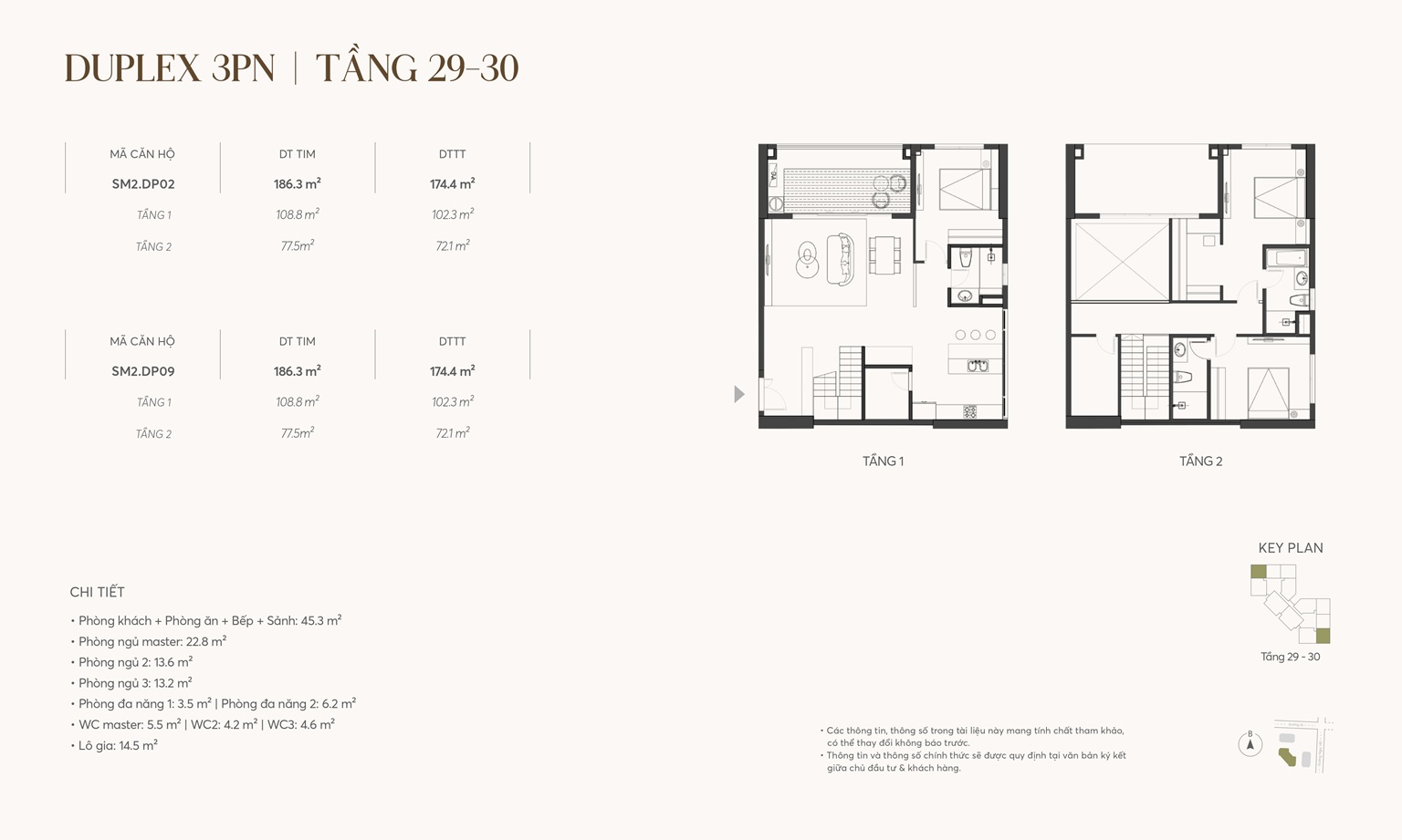 Mat bang can duplex 3pn dp02 dp09 tang 29 30 toa lavish sm2 greenera southmark